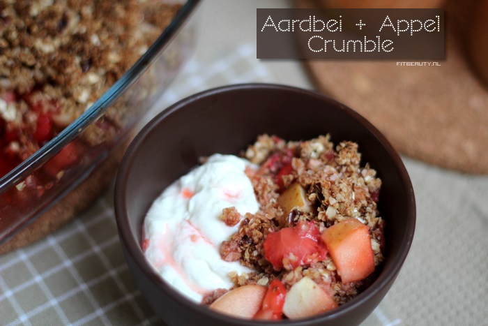 Recept-appel-aardbei-crumble-suikervrij-glutenvrij-voorkant