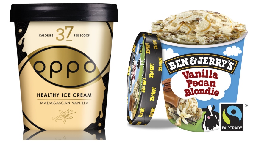 kom opraken Voorkomen Heeft Oppo ijs echt minder calorieën? Vergelijking met Ben&Jerry's -  Fitbeauty